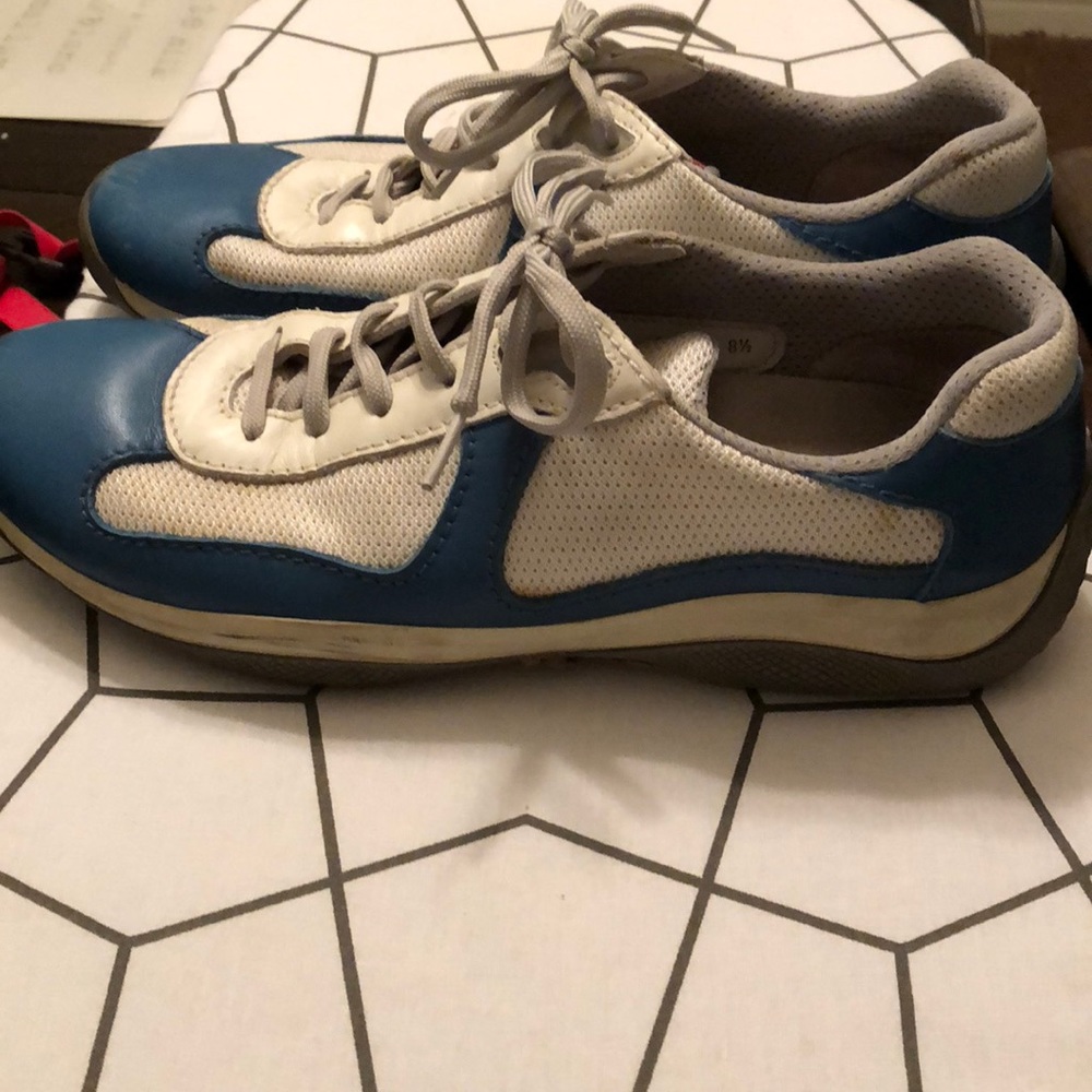 Prada Newac Leather and Mesh Shoes size 10 - Picture 2 of 3